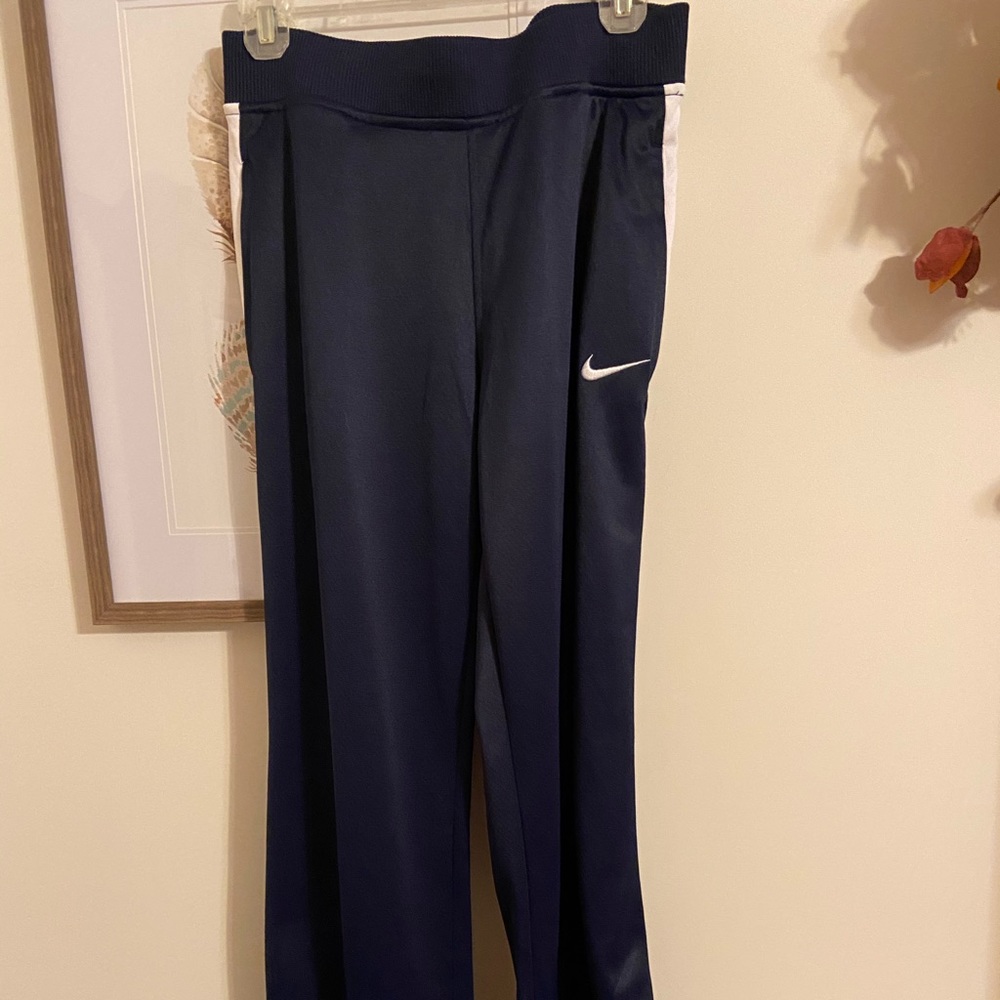 Blue and White Nike Pants